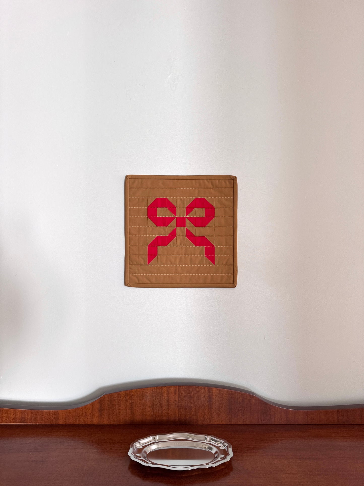 Ribbon Medium Work | Leather + Tomato