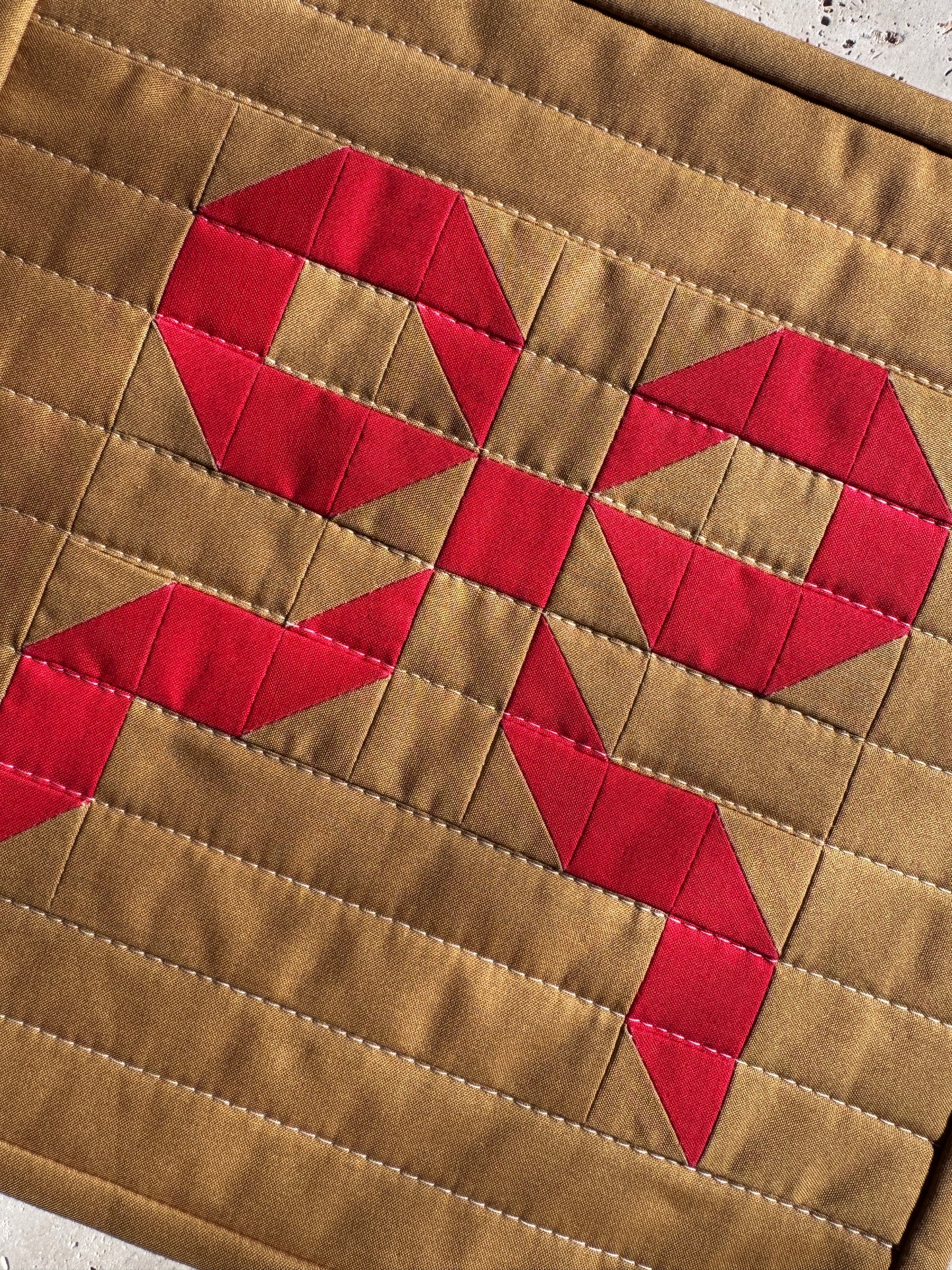 Ribbon Medium Work | Leather + Tomato