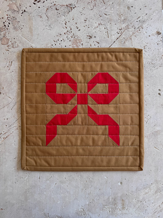 Ribbon Medium Work | Leather + Tomato