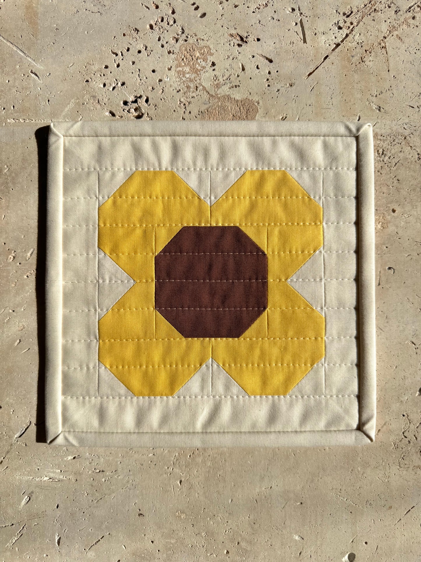 Flora Small Work | Sunflower + Cappuccino