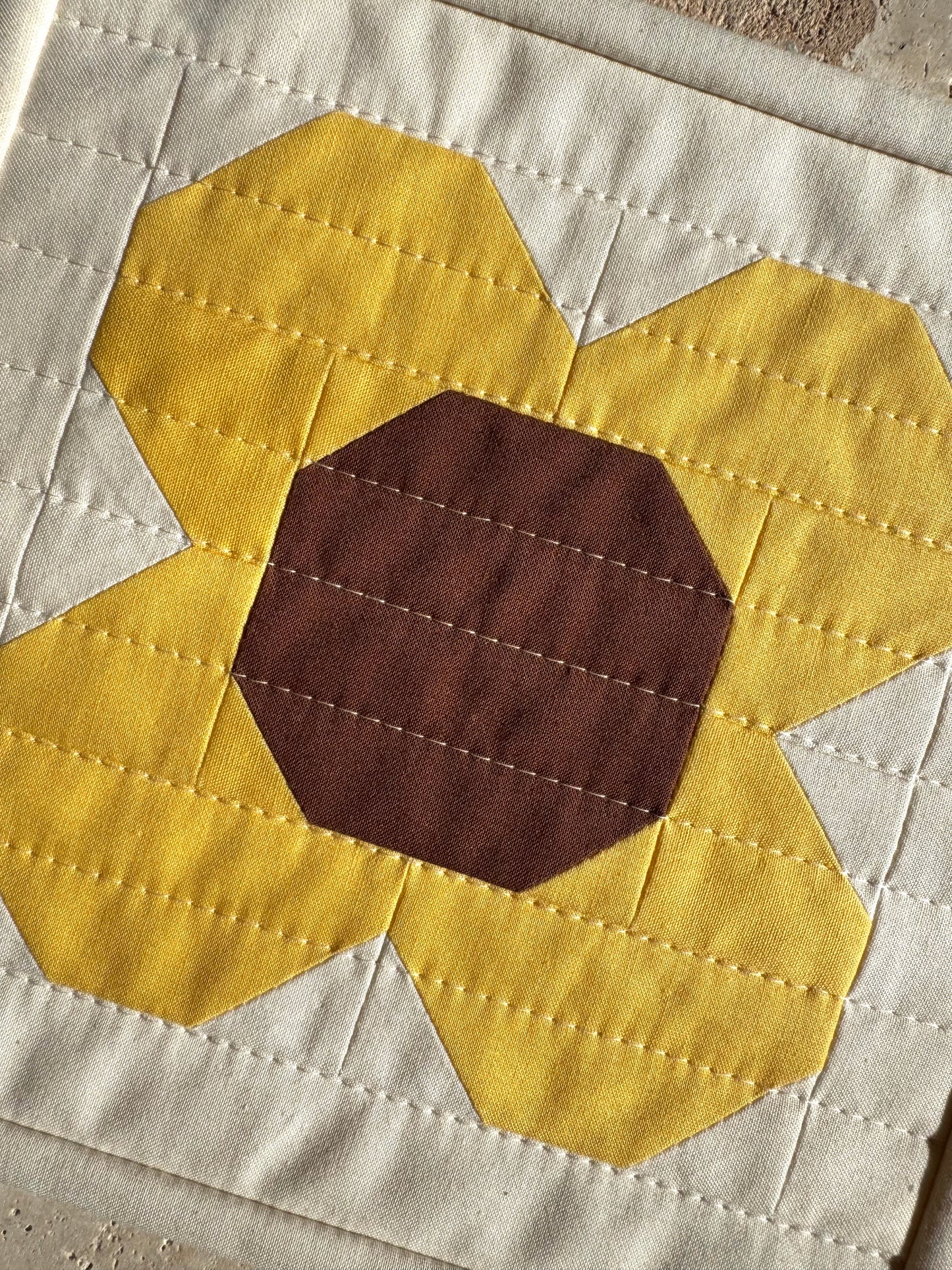 Flora Small Work | Sunflower + Cappuccino