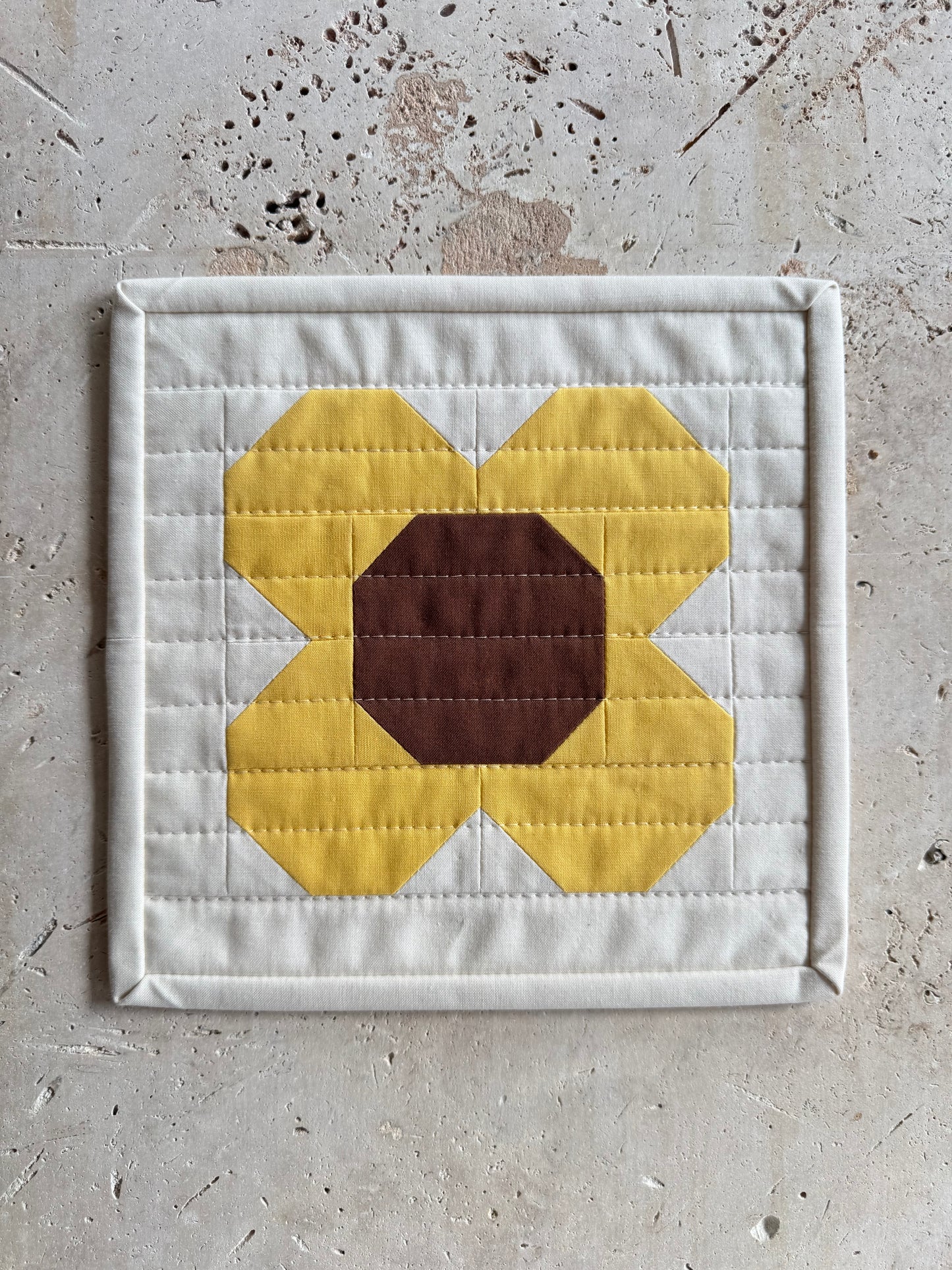 Flora Small Work | Cappuccino + Sunflower