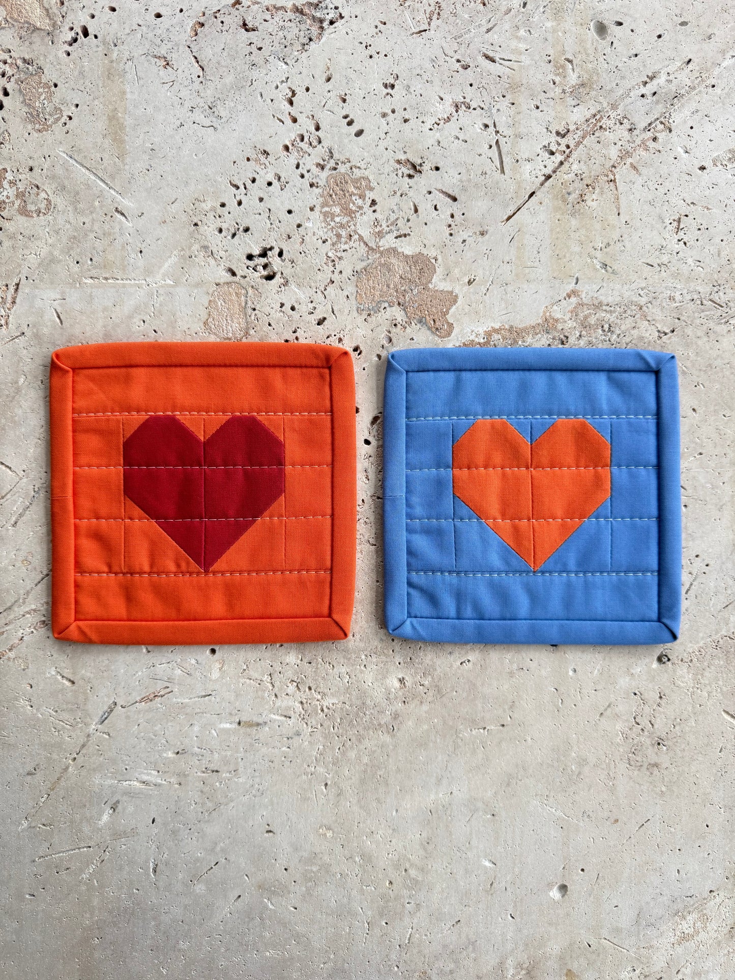 Ticker Coaster Pair | Carrot