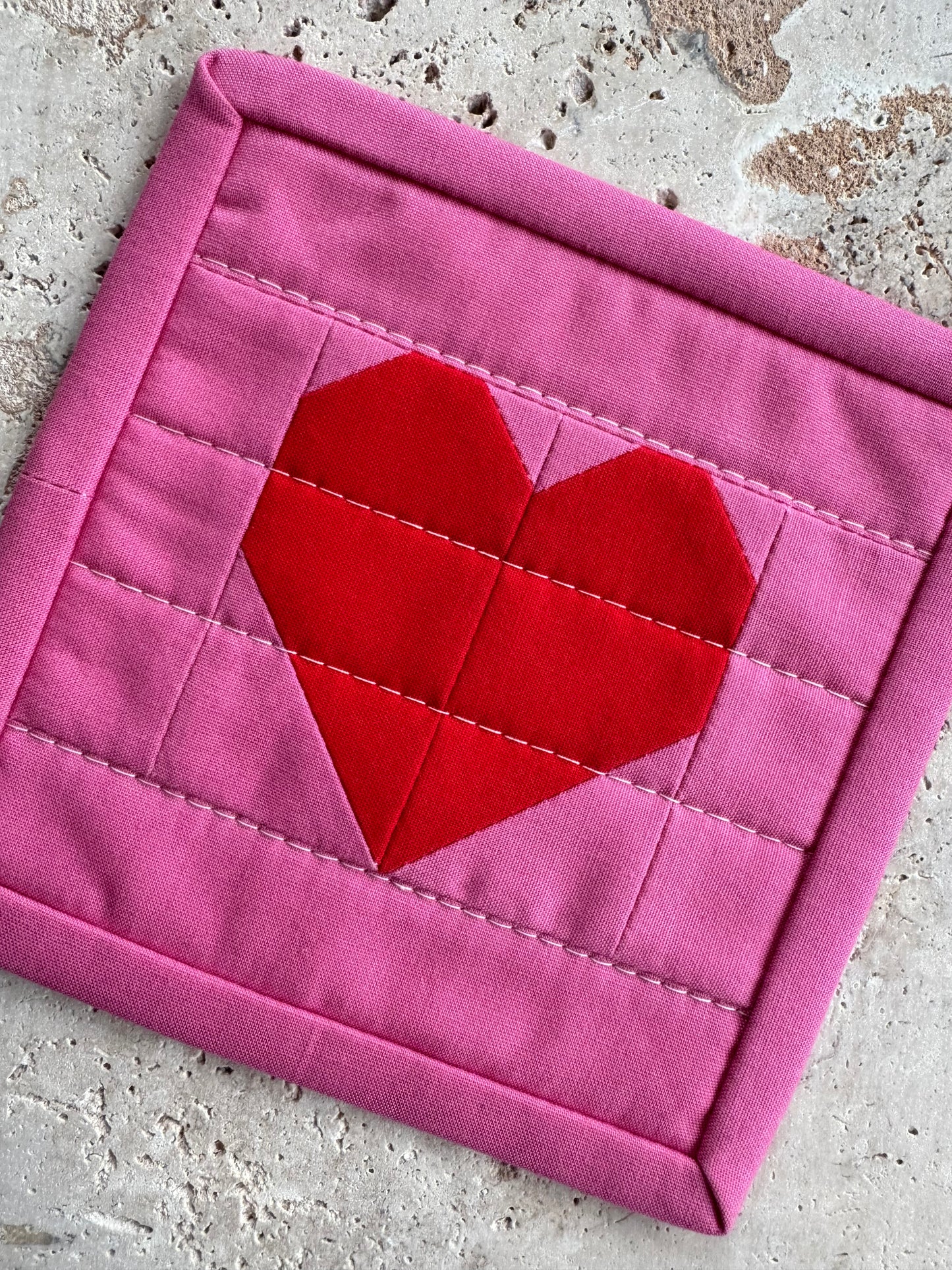 Ticker Coaster Pair | Blush Pink